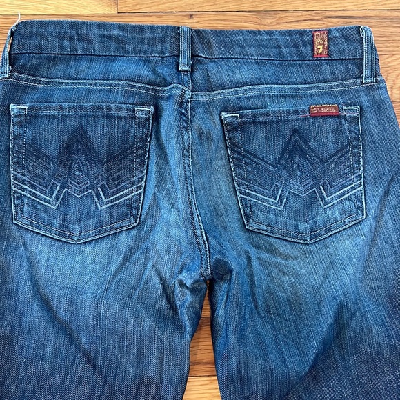 7 For All Mankind “A Pocket” distressed jeans. - Picture 5 of 6
